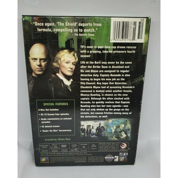 The Shield Complete Fourth Season Missing Disk 4 Minor Blemishes On 1 & 2 Clean - Picture 2 of 12